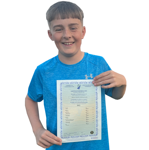 Breakthrough Maths Student with Exam Results