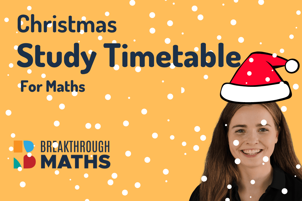 Christmas Study Timetable For Maths 2