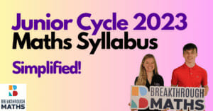junior cycle maths syllabus